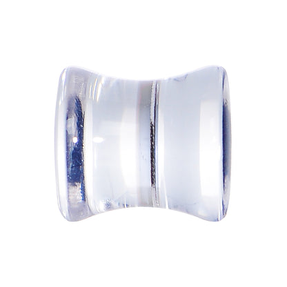 0G Black Star Inlay Acrylic Saddle Plug