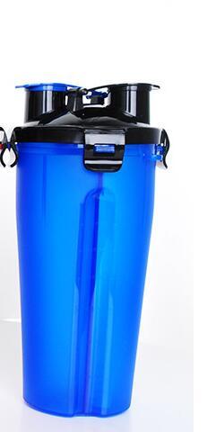 2-in-1 Pet Water Bottle Dispenser with Silicone Bowl