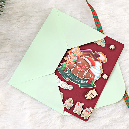 DIY Christmas Cartoon Greeting Card