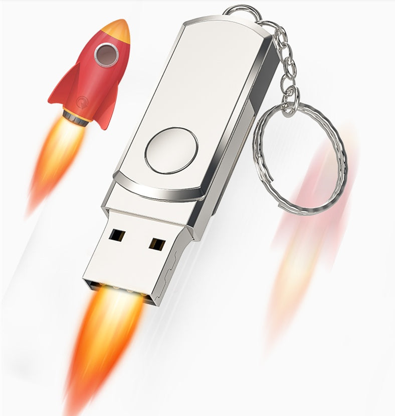 Ultra-Large Capacity Metal USB Flash Drive Compatible with Apple