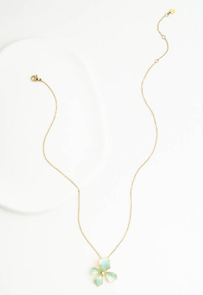 Hope in Bloom Necklace in Mint