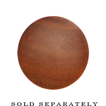 0G Organic Solid Sawo Wood Saddle Plug