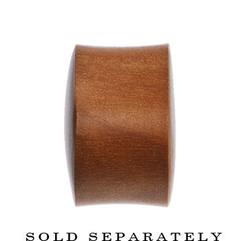 00G Organic Solid Sawo Wood Saddle Plug