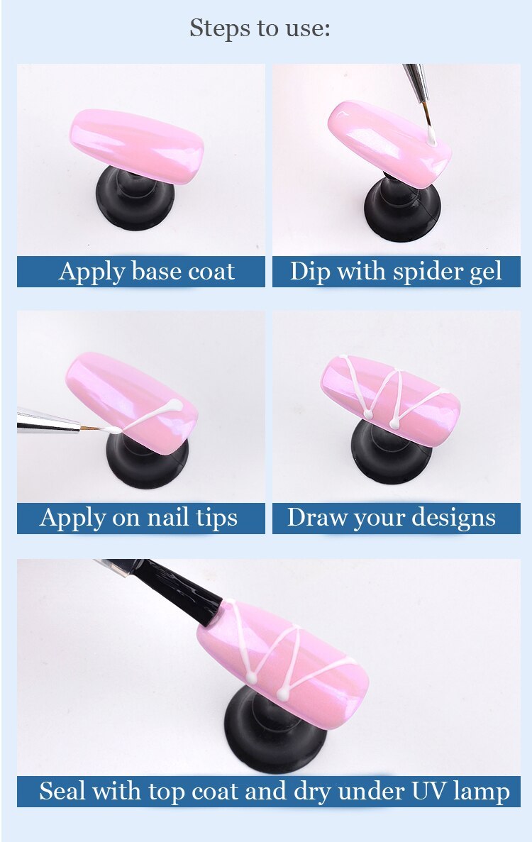 Elastic Spider Gel - Creative DIY Nail Art Drawing Gum