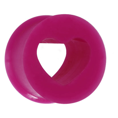 5/8 Purple Heart Silicone Flexible Tunnel