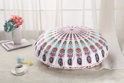 Colorful Mandala Floor Pouf Pillow