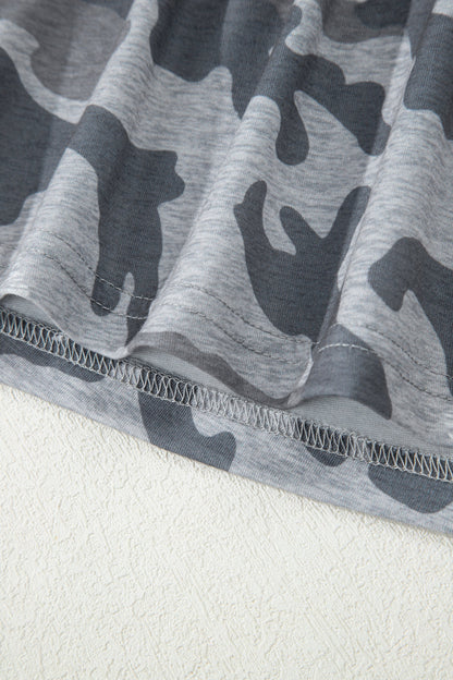 Camouflage Round Neck T-Shirt