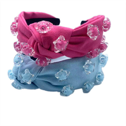 Cute Five-Pointed Star Headband Solid Color