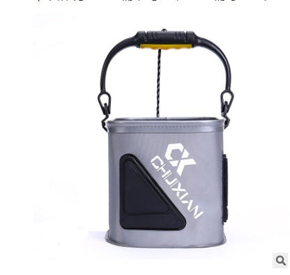 Foldable EVA Fishing Bucket with Rope