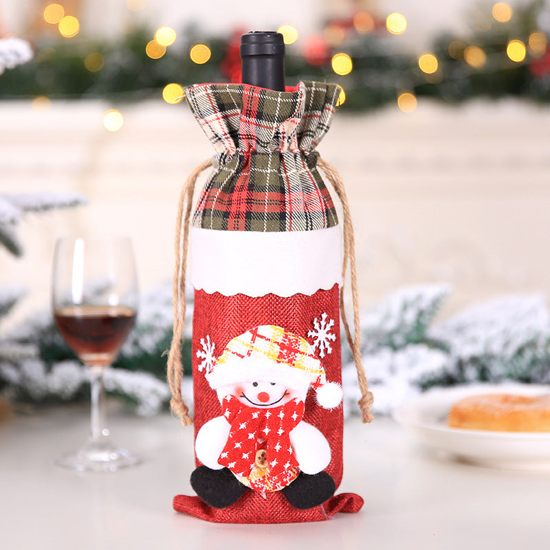 Christmas Wine Bottle Socks Decor