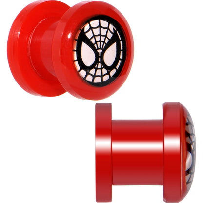 0G Spiderman Screw Fit Plugs Set