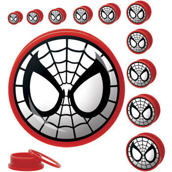 0G Spiderman Screw Fit Plugs Set