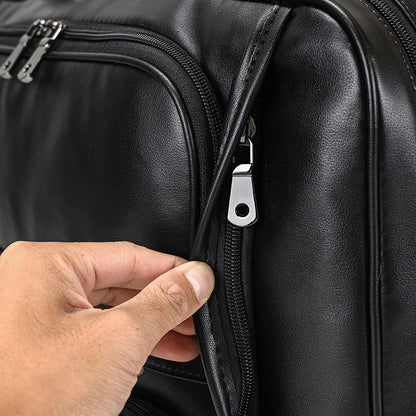 Men's Leather Briefcase Large Capacity 17-inch