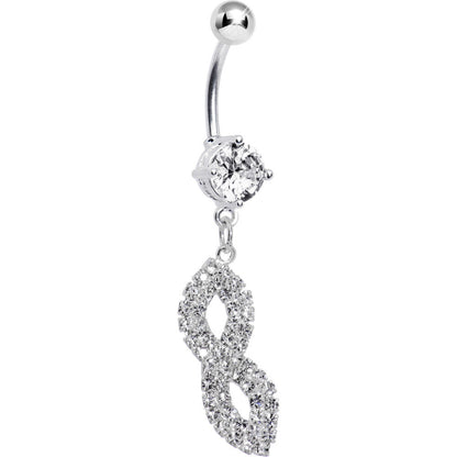 Crystalline Gem Masquerade Mask Belly Ring