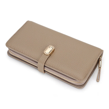 Large Capacity Zipper Handbag with Phone Holder