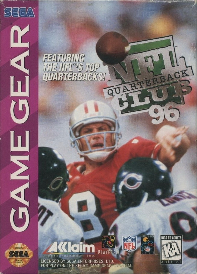 NFL Quarterback Club 96 (Sega Game Gear)
