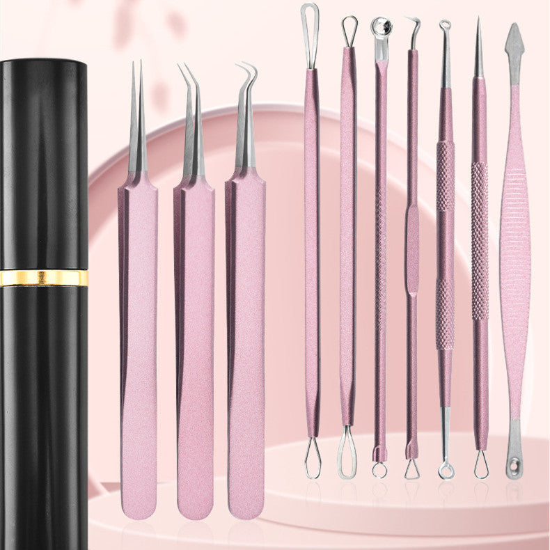 Aluminum Cylinder Mounted Acne Needle Set
