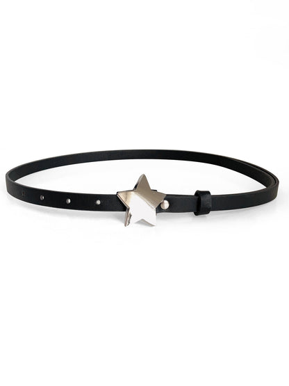 Black Subculture Five-pointed Star Belt