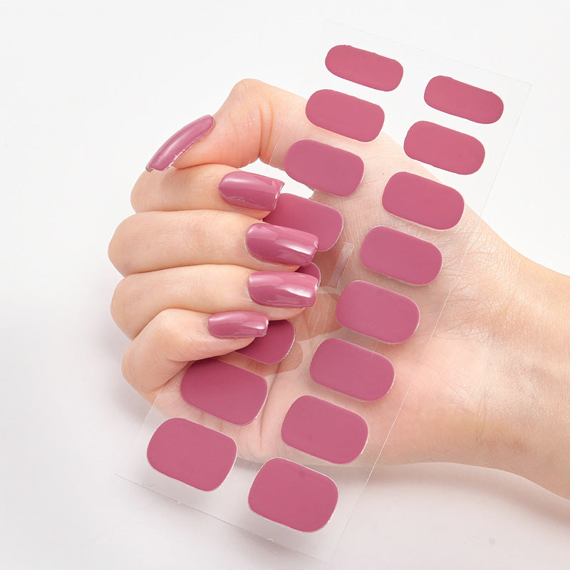 Nailart Sticker Pure Solid Color Self Adhesive