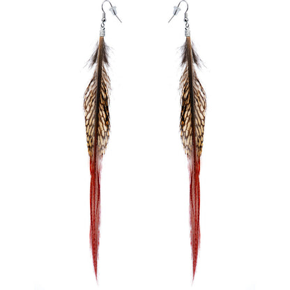 Natural Beauty Feather Earrings