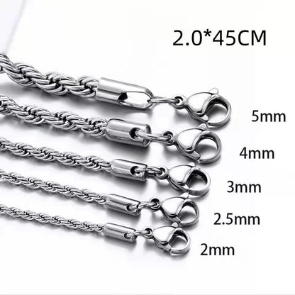 S925 Sterling Silver Octagonal Snake Bones Chain