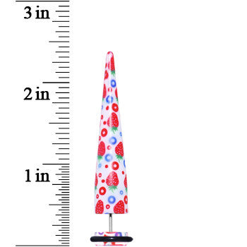 00G Strawberry Fake Taper Ear Plug