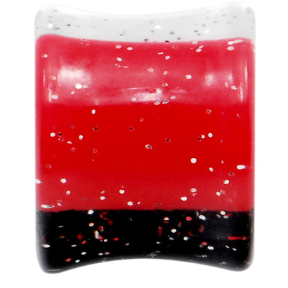 9/16 Black Red White Quotation Symbol Saddle Plug