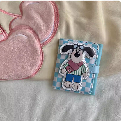 Floral Dachshund Three-fold Wallet Large Capacity