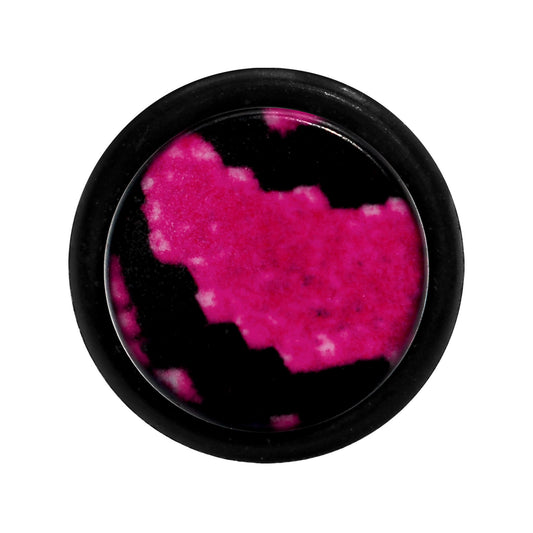 00G Pink Snake Skin Acrylic Taper