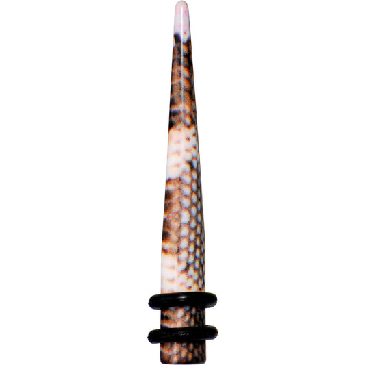 4G Blushing Snake Skin Acrylic Taper