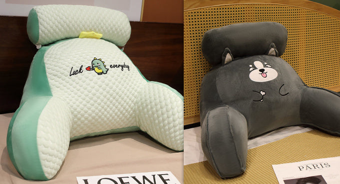 Fluffy Triangle Reading Cushion Lumbar Support