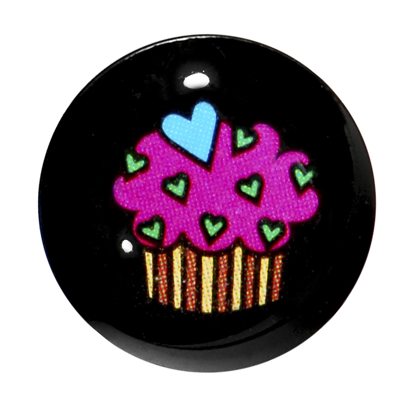 1/2 Acrylic Single Flare Heart Sprinkle Cupcake Plug