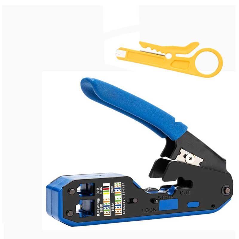 Network Crimper & Cable Stripper: RJ45 Tool