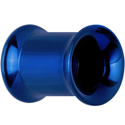 00G Royal Blue Anodized Titanium Steel Internally Threaded Screw Fit Plug Set