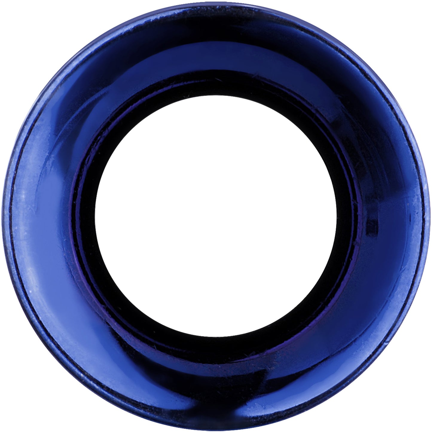 00G Royal Blue Anodized Titanium Steel Internally Threaded Screw Fit Plug Set