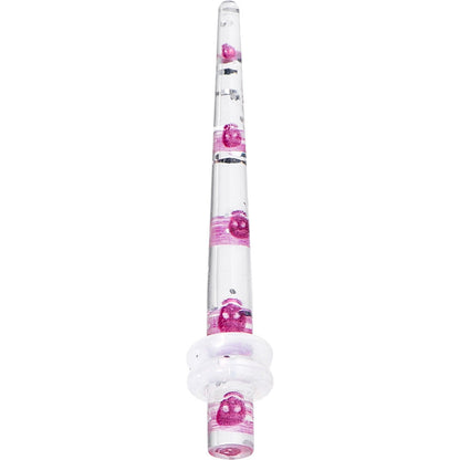 8G Clear Acrylic Glitter Purple Skull Confetti Taper