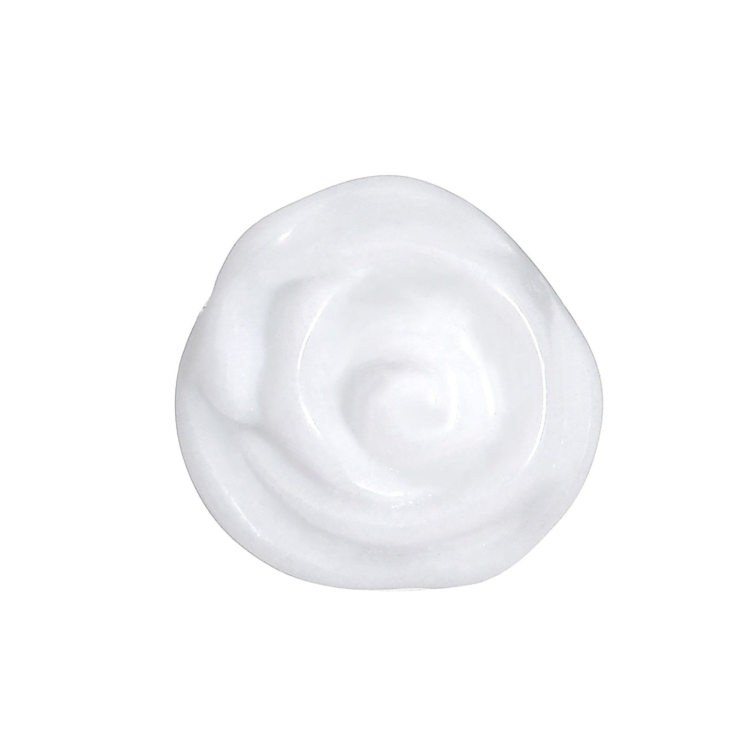 1/2 White Rose Flower Acrylic Saddle Plug