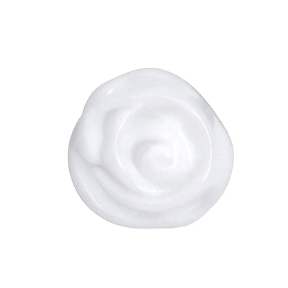 1/2 White Rose Flower Acrylic Saddle Plug