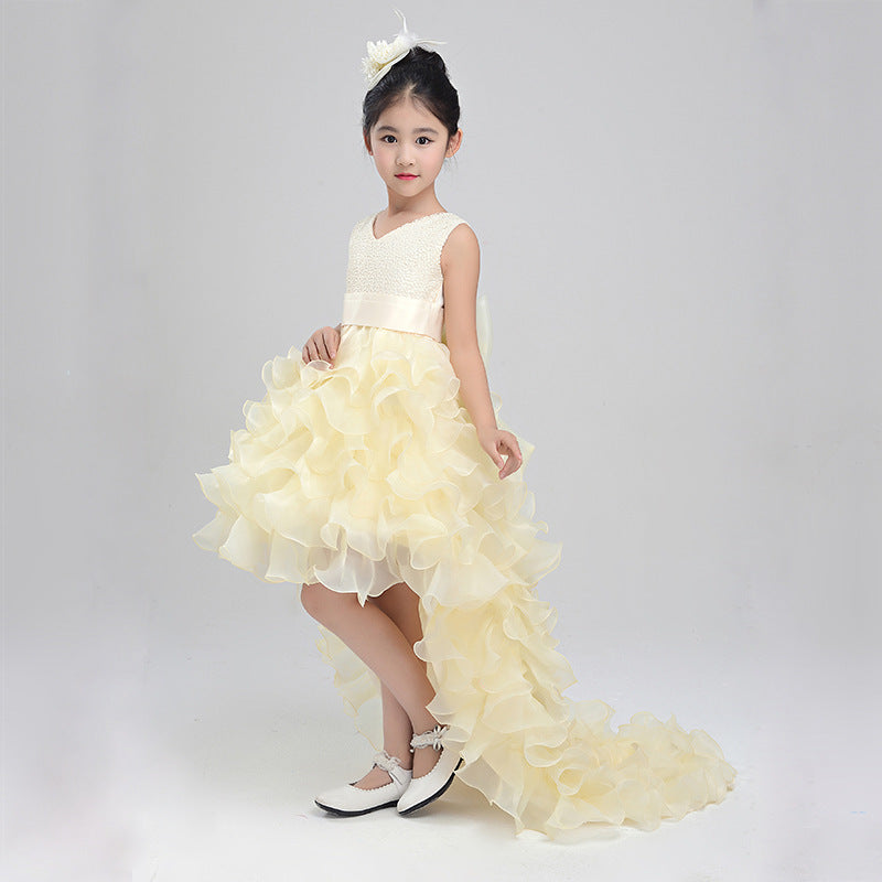 Flower Girl Princess Dress with Train