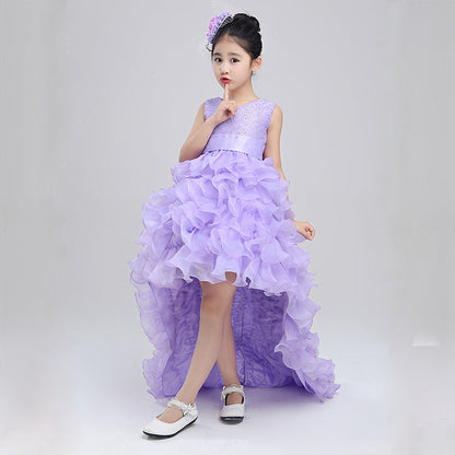 Flower Girl Princess Dress with Train