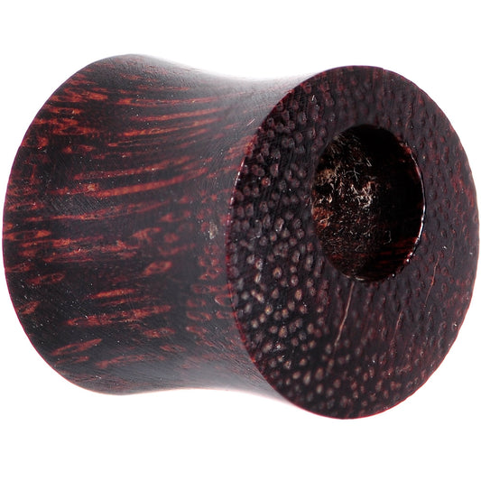 00G Organic Tamarind Wood Offset Eyelet Saddle Plug