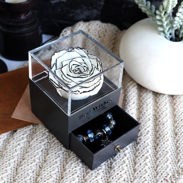Eternal Rose Jewelry Box for Gifts