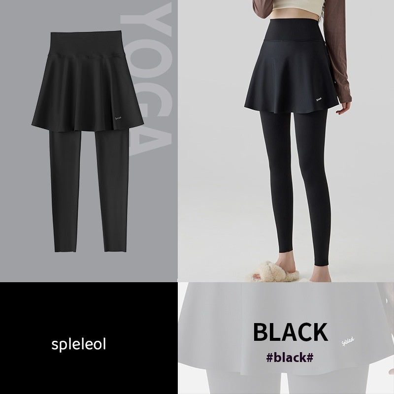 High Waist Yoga Culottes Skort