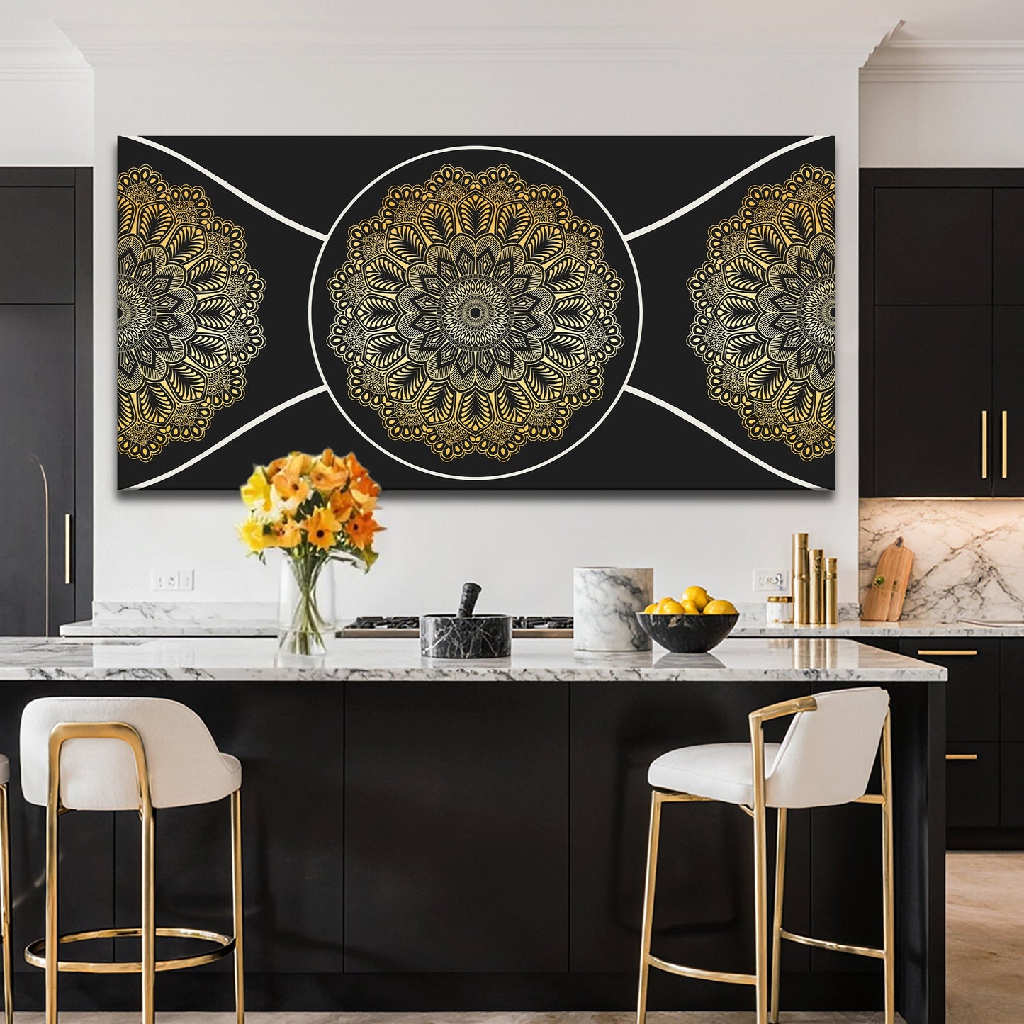 Gold Sacred Geometry Wall Art