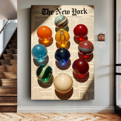 Vintage Newspaper Poster Wall Art