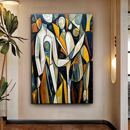 Abstract Human Connection Wall Art