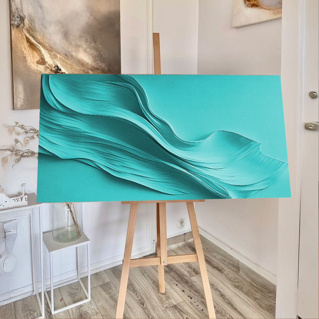 Turquoise Minimalist Wall Art