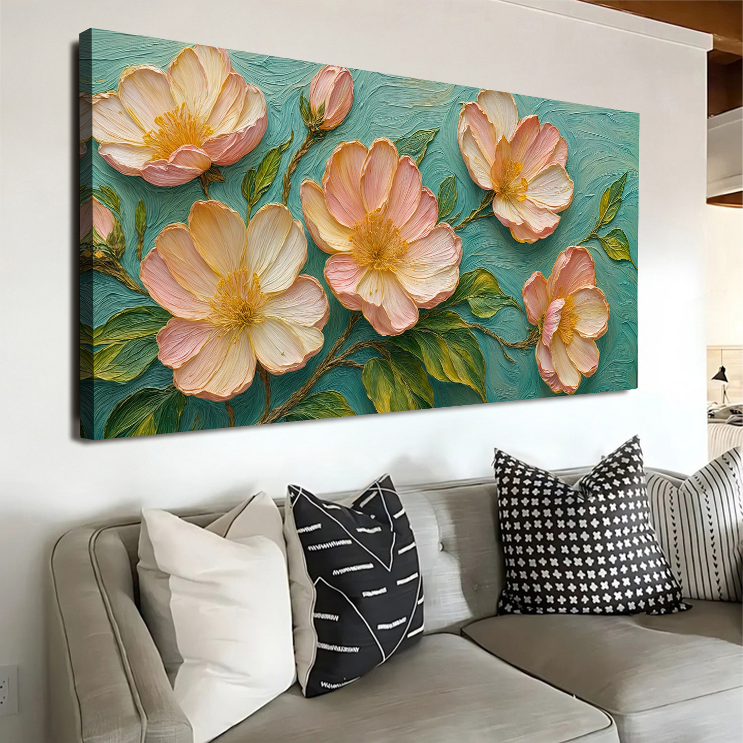 Blossoms Serenade Impasto Wall Art