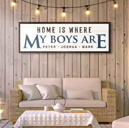 Home Is Where My Boys Are Sign III