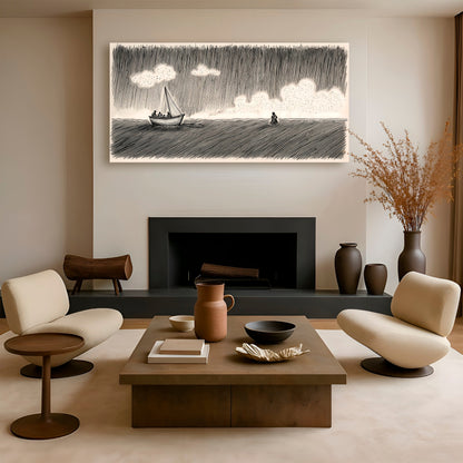 Jesus Walking On Water Faith Wall Art V